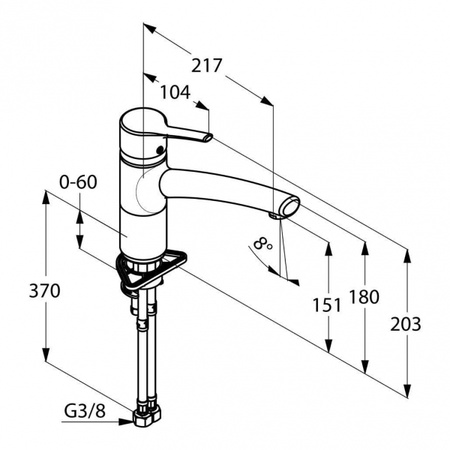 Смеситель для кухни Kludi Trendo 335749675