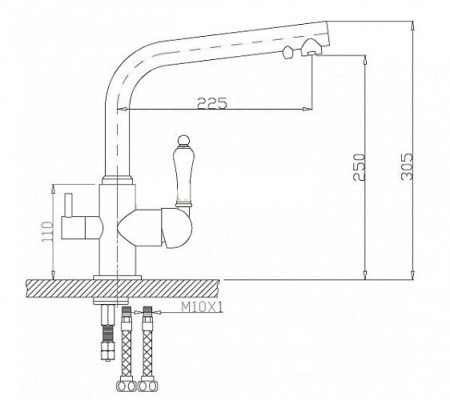 Смеситель для кухни BENNBERG SATIN 20F0111