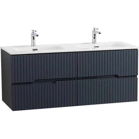 Тумба под раковину Cezares DUET-N-1200-4C-SO-2-GR-P Grafito