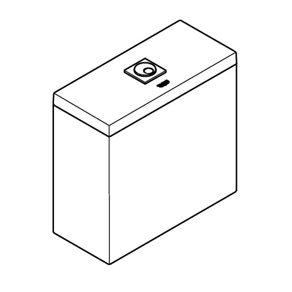 Бачок для унитаза GROHE Cube Ceramic 39490 000 (39490000) Бачок для унитаза GROHE Cube Ceramic 39490 000 (39490000)