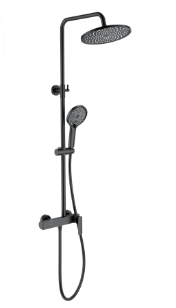 Душевая система WONZON & WOGHAND, черный матовый WW-B3517-MB