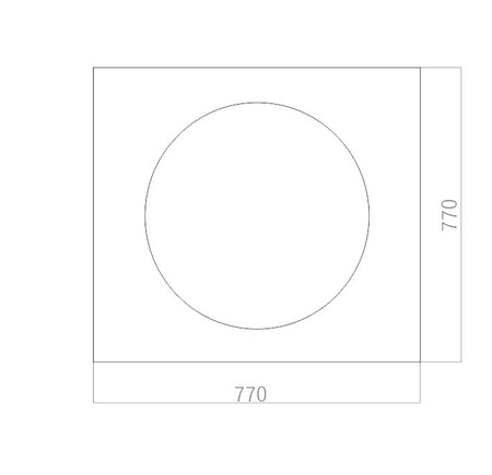 Зеркало (77х77) Silver Mirrors  Инсайд LED-00002467
