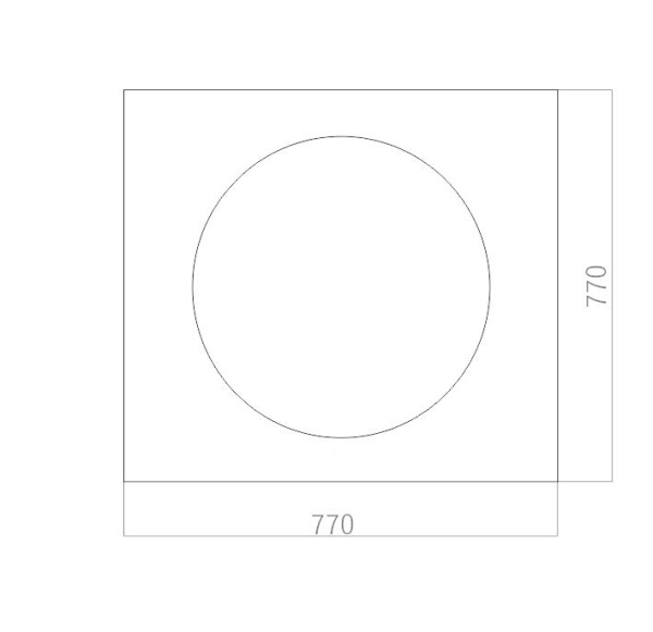Зеркало (77х77) Silver Mirrors  Инсайд LED-00002467