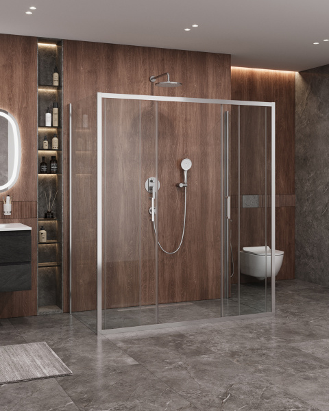 Душевой уголок (180х80) CEZARES MOLVENO MOLVENO-AH-2/2-180/80-C-Cr-IV