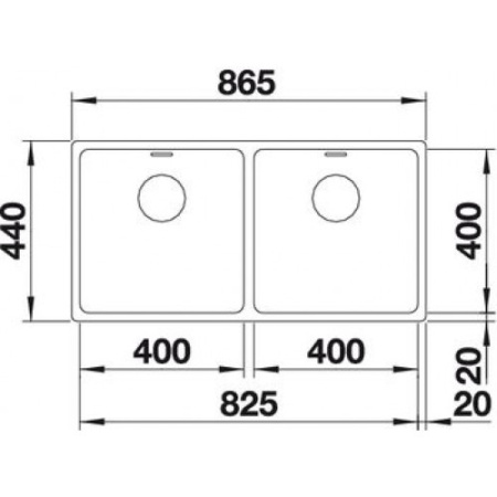 Кухонная мойка Blanco Andano 400/400-IF 522985