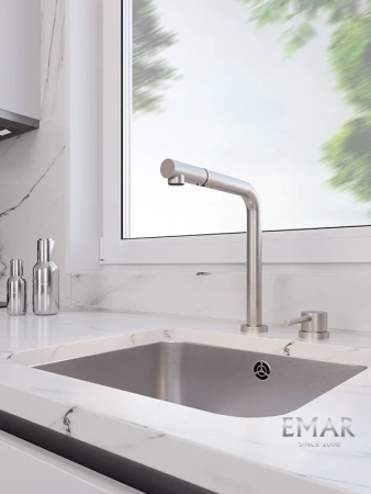 Смеситель для кухни EMAR ЕС - 7027 Satin