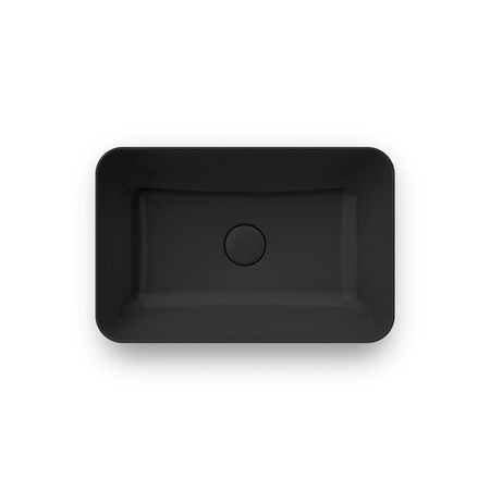 Раковина накладная (55х36) Kerama Marazzi Plaza PLR.wb.55\BLK.M