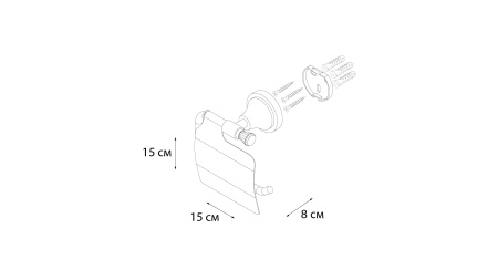 Бумагодержатель без крышки Sofita Crystal SF-35010A