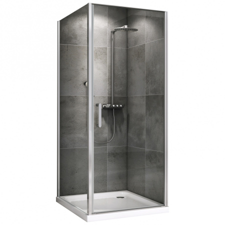 Душевой уголок (100х80) ABBER Sonnenstrand AG04100-S80 хром