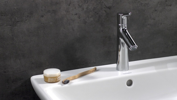 Смеситель для раковины без донного клапана LowFlow Hansgrohe Talis S 72025000 хром