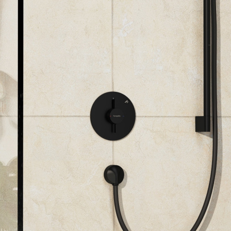 Смеситель для душа Hansgrohe DuoTurn S 75618670 матовый черный
