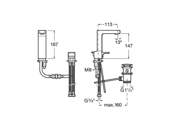 Смеситель для раковины Roca L90 5A3801C00