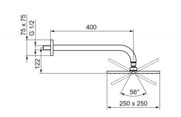 Верхний душ Oras Signa 232021