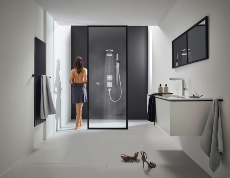 Смеситель для раковины с донным клапаном Push-Open Hansgrohe Finoris 76063000 хром