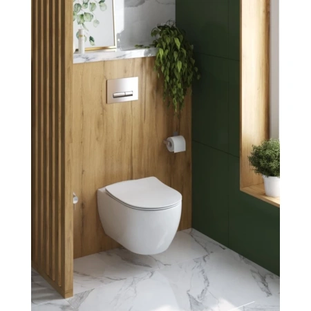 Унитаз подвесной безободковый с функцией бидк CEZARES Comfort CZR-191-TH/BS