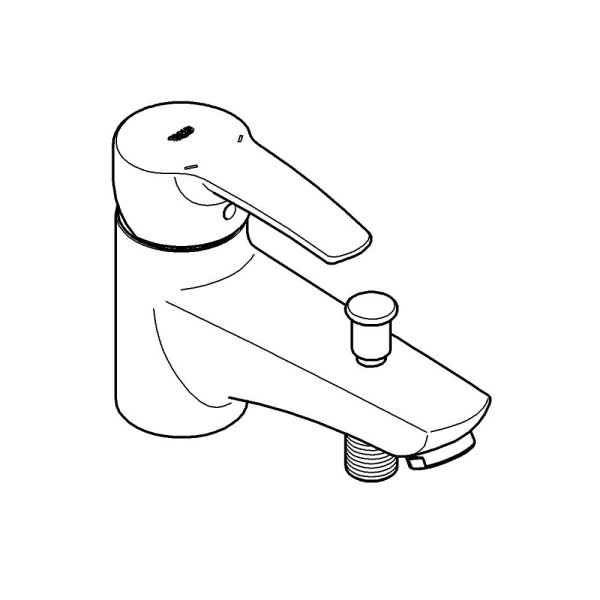 Смеситель однорычажный для ванны Grohe Eurostyle Cosmopolitan 33614 002 (33614002) хром 