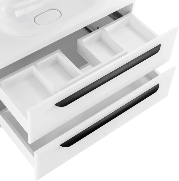 Тумба под раковину Cezares ECO-900-2C-SO-BO Bianco Opaco без ручек