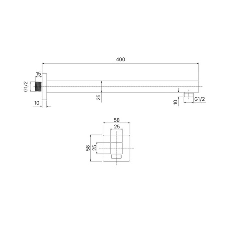 Кронштейн для верхнего душа IDDIS Optima Home OPH40WSi61