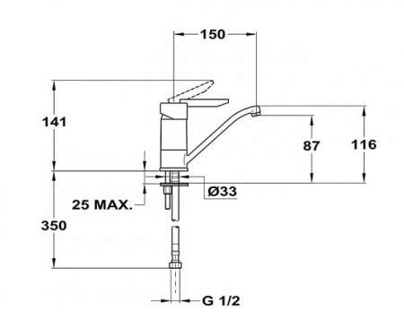 Смеситель для раковины Mofem Mambo 150-0051-50