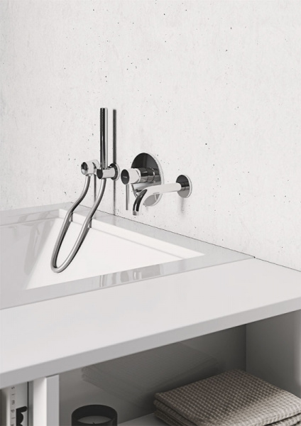 Встраиваемый смеситель для ванны Kludi Bozz 386500576 Встраиваемый смеситель для ванны Kludi Bozz 386500576