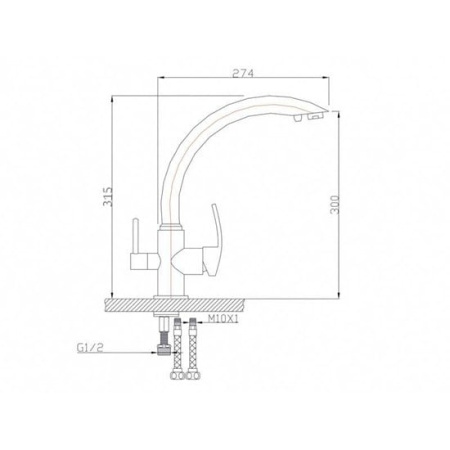 Смеситель для кухни BENNBERG SAND 20F5050