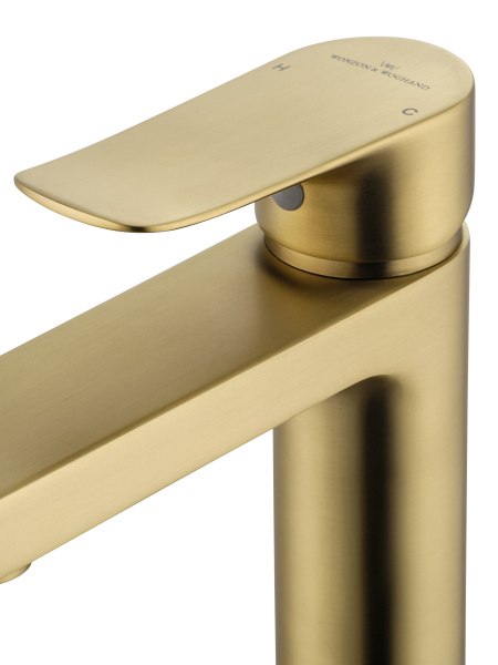 Смеситель для раковины WONZON & WOGHAND Blend, брашированное золото WW-A40222-BG Смеситель для раковины WONZON & WOGHAND Blend, брашированное золото WW-A40222-BG