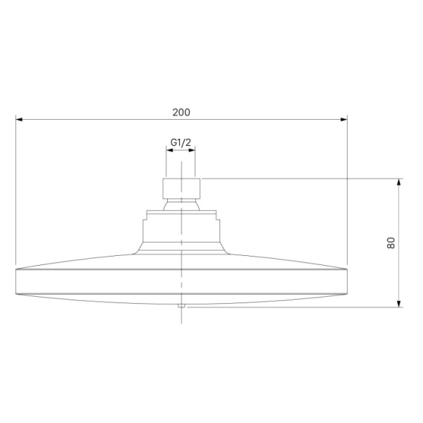 Смеситель с верхним душем Milardo Simp (SIMSB1FM06)