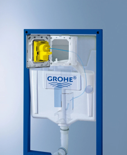 Система инсталляции для подвесного унитаза 3 в 1, Rapid SL, Grohe Система инсталляции для унитаза GROHE Rapid SL с панелью смыва (3 режима) (1,13 м) 38745 001 (38745001)