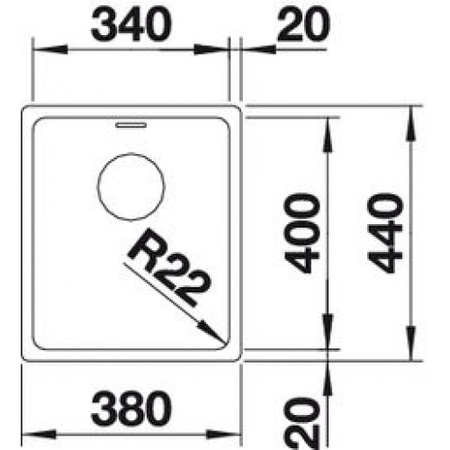 Кухонная мойка Blanco Andano 340-U 522955