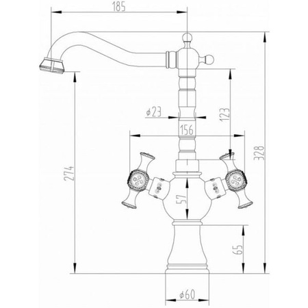 Cмеситель для кухни Zorg A 7004K-SL