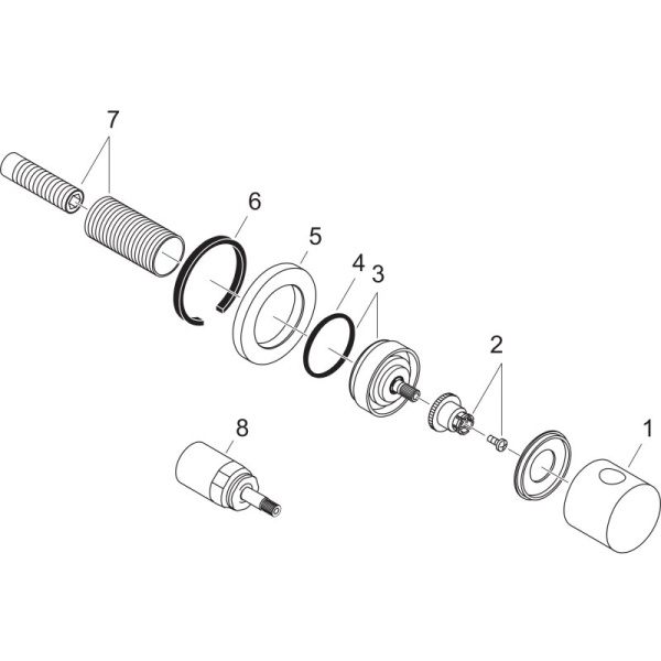 Запорный вентиль Hansgrohe S 15972000 хром