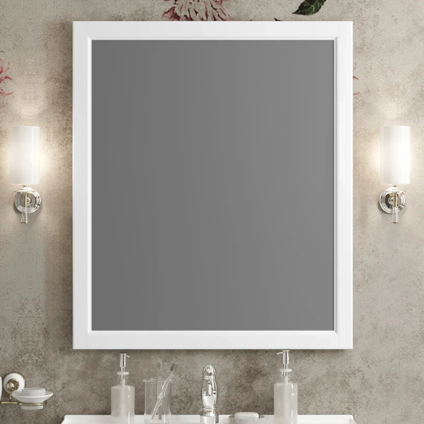 Зеркало Opadiris Омега 75 00-00007362  белый матовый