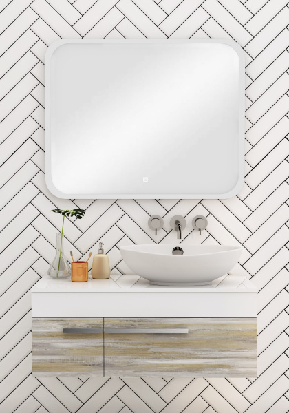 Зеркало RUNO с подсветкой 1000х800 Руан Led (ЗЛП2483)