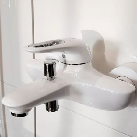 Смеситель однорычажный для ванны Grohe Eurostyle New 33591 LS3 (33591LS3) белая луна