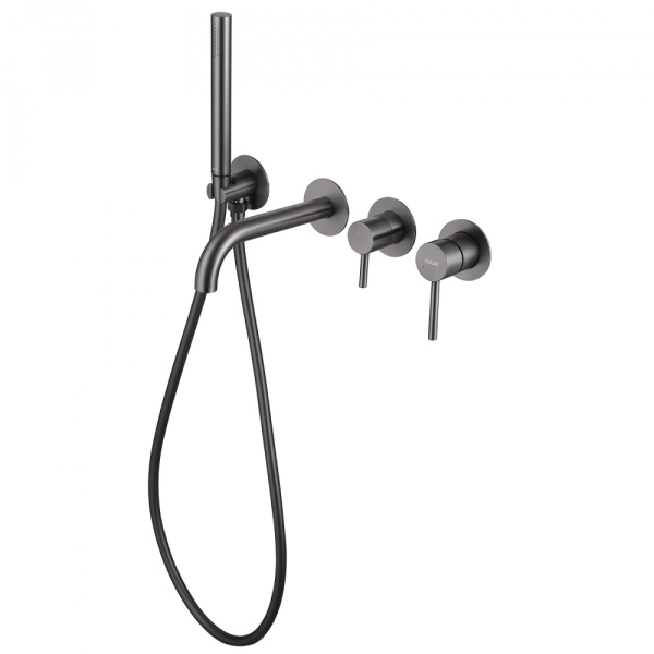 Смеситель ABBER Wasser Kreis AF8130NG для ванны скрытого монтажа, никель Смеситель ABBER Wasser Kreis AF8130NG для ванны скрытого монтажа, никель