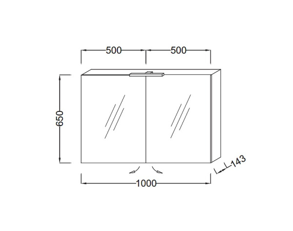Зеркальный шкаф Jacob Delafon EB797RU-G1C