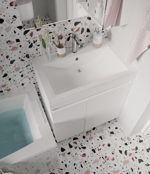 Раковина 1Marka Нота New Polytitan 75 Ц0000004400