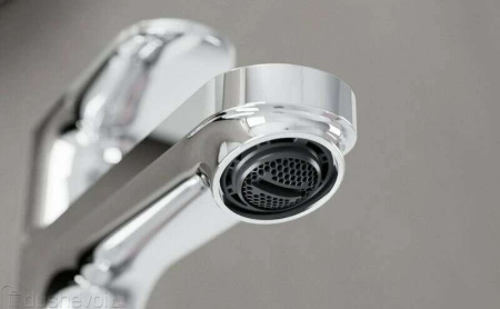 Смеситель для раковины с донным клапаном CoolStart EcoSmart+ Hansgrohe Rebris E 72587000 хром
