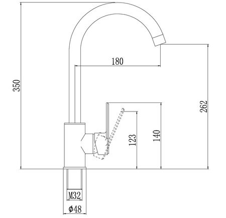 Смеситель для мойки Savol S-600306