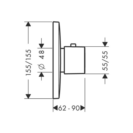 Смеситель для ванны Hansgrohe PuraVida Highflow 15772000