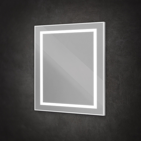 Зеркало (80х80) BelBagno Kraft SPC-KRAFT-800-800-SENS-AL с подсветкой