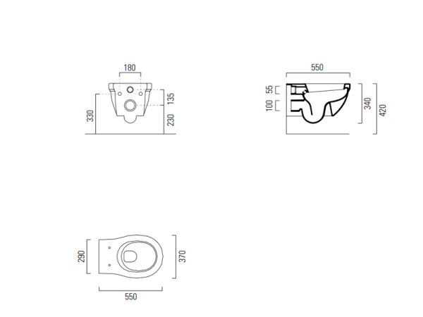 Подвесной унитаз GSI Classic 871211