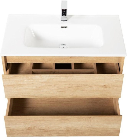 База под раковину подвесная BelBagno KRAFT-800-2C-SO-RNN Rovere Nebrasca Nature
