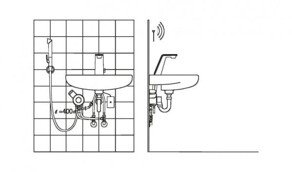 Смеситель для раковины Oras Alessi Sense 8712F Смеситель для раковины Oras Alessi Sense 8712F