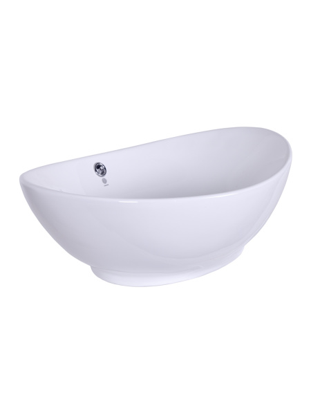 Раковина накладная (58,5х38) Orange  B08-585w белый глянец