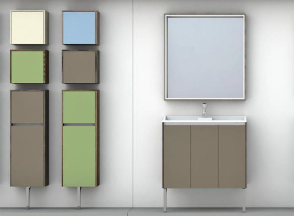 Полуколонна подвесная Акватон Фабиа голубой/ясень 1A167003FBAB0