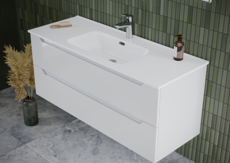 Тумба под раковину Sancos  Norma 2.0 NR2.120-1W белый глянец