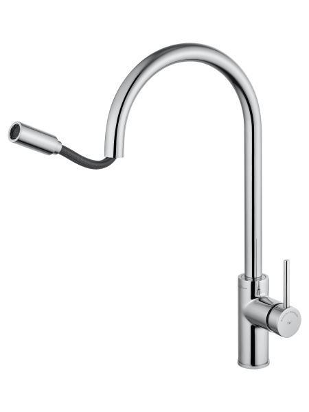 Смеситель для кухни с выдвижным изливом WONZON & WOGHAND хром WW-422902-CR