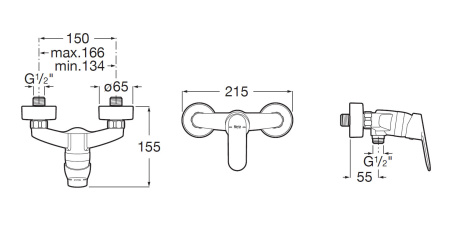 Смеситель для душа Roca Alfa 5A2D25C0M