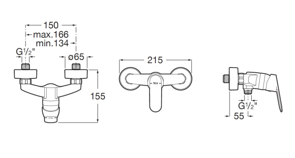 Смеситель для душа Roca Alfa 5A2D25C0M
